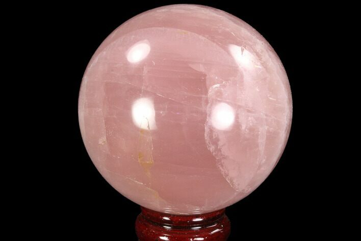 Polished Rose Quartz Sphere - Madagascar #92406